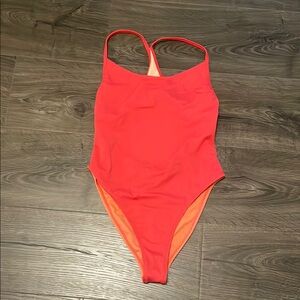 Outdoor Voices Pink & Light Pink One Piece Swimsuit, Size Small